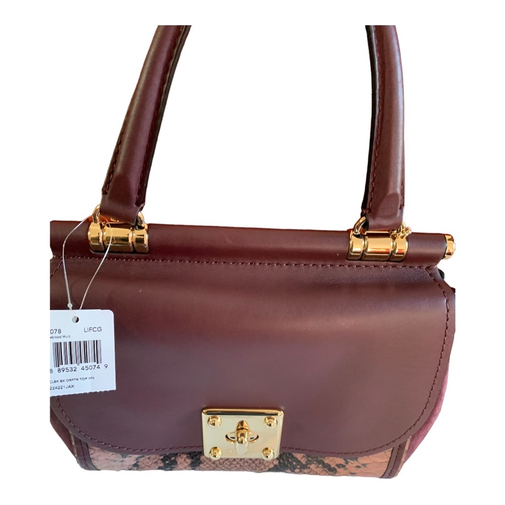 Coach Colorblock exotic top handle Drifter bag